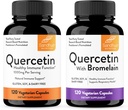 Sandhu'nun Quercetin 1000 mg & Quercetin with Bromelain 1000 mg Per Service Bioflavonoids Supplement Kompleksi| Supports Immune Health for Men & Women