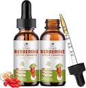 Berberine Supplement Liquid Drops, Berberine 1500mg with Ceylon Cinnamon, Turmeric, Resveratrol, Bitter Melon, Vegan Supplement, Supports Immune System & Digestive System - 2 FL Oz