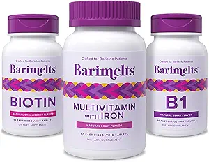 BariMelts Bariatric Feel- Good Pack - Demir, Biotin ile Çokvitamin ve B1 Vitamini