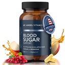 Mt. Angel Vitamins Συμπλήρωμα Υποστήριξης Ζάχαρης Αίματος - Φυσικό συμπλήρωμα με Pysllium Husk, Βερβερίνη με Κεϋλάνη Κανέλα, και μηλίτη μήλου Ξίδι - Υποστηρίζει υγιή επίπεδα ζάχαρης Αίματος - 60 κάψουλες