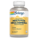 SOLARAY Multi-Vita Mega-Mineral Πολυβιταμίνη για γυναίκες και άνδρες με βιταμίνη D, βιταμίνη C, μαγνήσιο, ψευδάργυρο και πολλά άλλα - Ενέργεια και ανοσοποιητικό σύστημα Υποστήριξη - 60-Day Εγγύηση - 30 Σερβιέτες, 120 κάψουλες