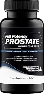 Nugenix Tam Potency Prostate Supplement for Men - Klinik-Strength Malzemeler, Saw Palmetto, Urinary Flow, Control Frekans ve Destek Prostate Function, 28 Capsules