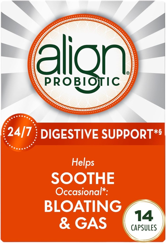 Align Probiyotik, Kadınlar ve Erkekler için Probiyotikler, Digestive Health için Günlük Probiyotik Supplement*, #1 Doktorlar ve Gastroenterologlar tarafından önerilen Probiyotik, 14 Capsules