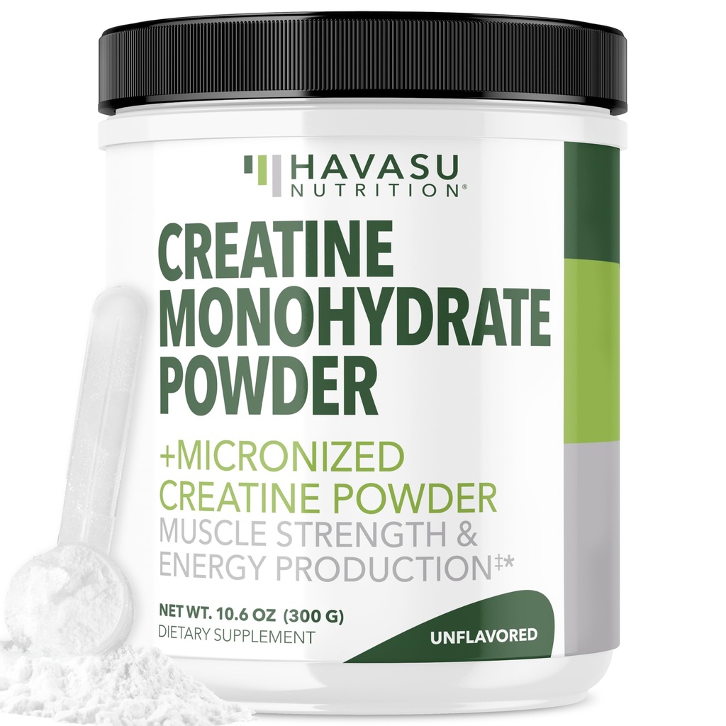 Mikronized Tinatine Monohidrat Toz - Post Workout Recovery Drink - Muscle, Strength and Energy Production - 5g Unflavored, Non-GMO, Vegan ve Gluten Free Kretine Toz Erkekler için - 60 Hizmetler