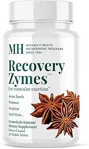 MICHAEL'S Health Naturopathic Programs Recovery Zymes - 90 Giric Kaplamalı pH Stabil Tabletleri - Proteolytic Enzyme Supplement - Supports Natural Inflammatory Response - 15 Hizmetler