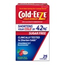 Cold-EEZE Sugar-Free, Natural Wild Cherry Bora Lozenges, Homeopathic Cold Remedy, Common Cold, Sore Throat, Cough, Congestion & Post Nasal Drip, 25 Ct