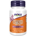 Şimdi Gıdalar Tamamlıyor, 7Keto (DHEA Acar-7-one) 100 mg, Kilo Yönetimi*, 60 Veg Capsules
