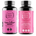 Kadınlar ve Vegan Collagen Builder Collagen Pills için Mutlu Sağlıklı Hippie Vaginal Probiyotikler