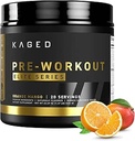Kaged Pre-Processed Powder Elite για άνδρες & γυναίκες, High Simulant για την ενέργεια, Focus, Αντλίες, L-Citrulline, Beta Alanine, Creatine & 388mg οργανικής καφεΐνης, Orange Mango