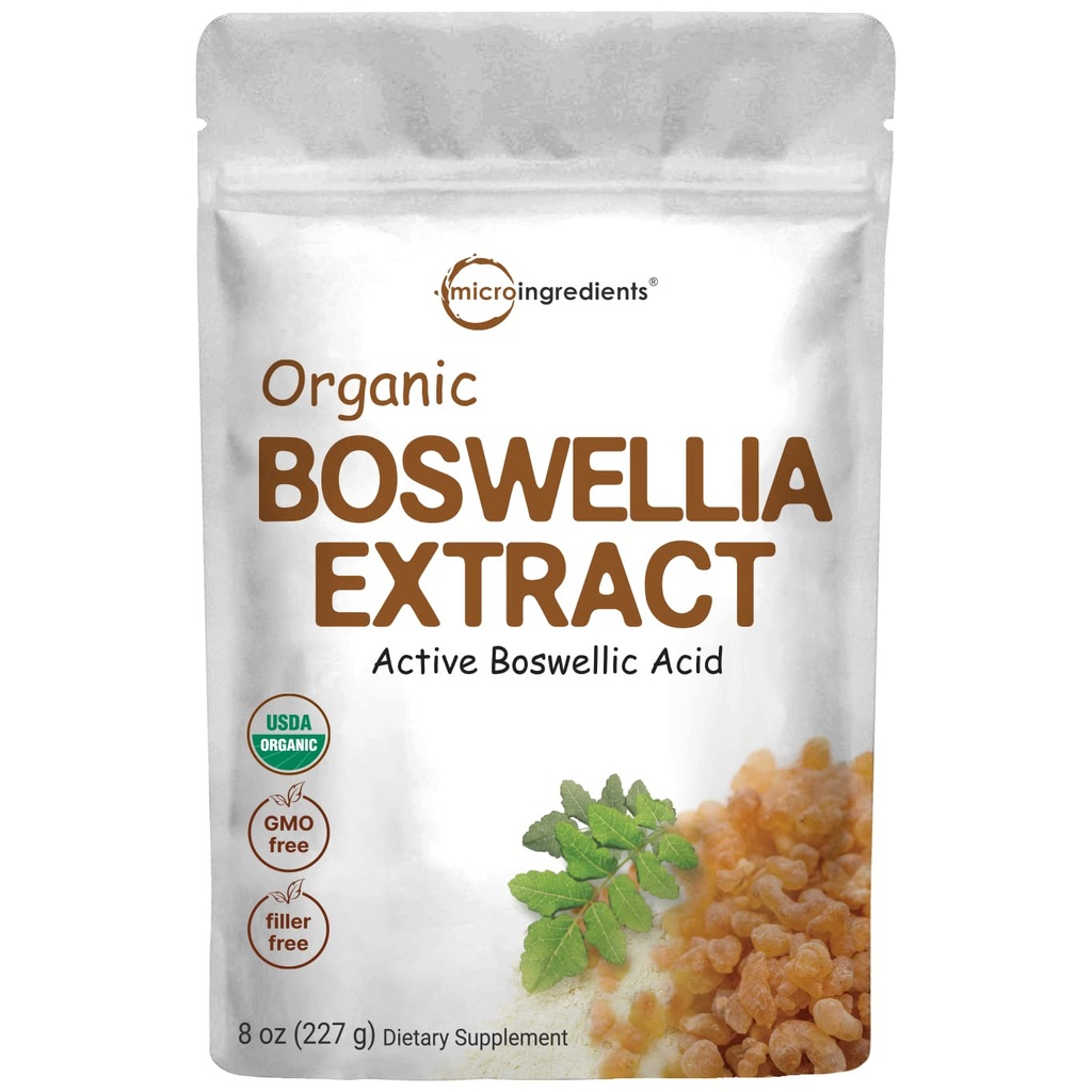 Organik Boswellia Serrata Extract Toz, 8 Ounce, Pure Boswellia Supplement with 65 Boswellic Acid, Supports Commons, Dizler ve Bones Health, Non-GMO, Pet Friendly, India Origin