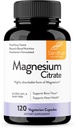 Sandhu'nun Magnezyum Citrate Highly Absorbable Gluten, Soy Daily Free No Fillers 120 Vegetarian Capsules