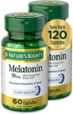 Doğanın Bounty Melatonin, Rahatlama ve Uyku Sağlığı, 10 mg, Capsules, 60 Ct (2 Pack)
