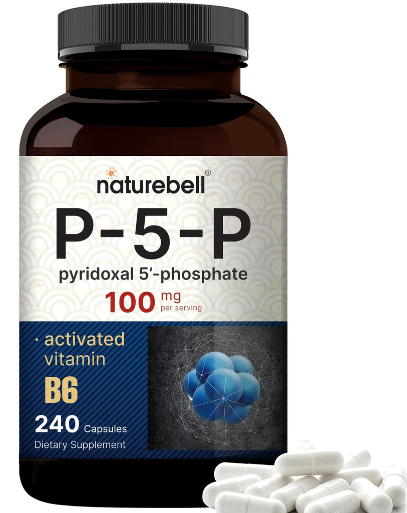 NatureBell P5P Βιταμίνη B6 100mg ανά υπηρεσία, 240 κάψουλες 