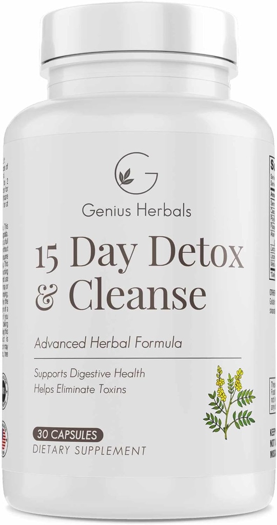 15 Day Detox ve Cleanse - Eliminate Toxins, Supports Digestive Health