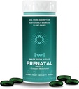 Iwi Life Prenatal Multivitamin, 60 Softgels (30 hizmet), Vegan, Plant-Based Algae Omega 3 with EPA + DHA, Folate, Iron, A, B12, C, D3,badi, Diyetsel Supplement for Mom & Baby