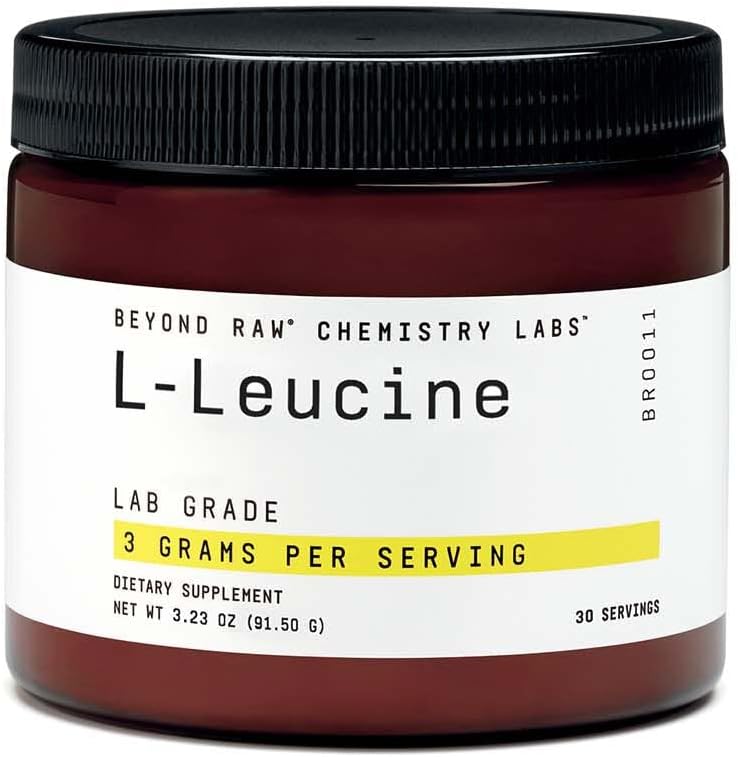 BEYOND RAW Chemistry Labs L-Leucine Toz, Yakıtlar Kaslar, 30 Hizmet