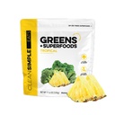 Basit Yemek Süper Yeşiller Toz, Doğal olarak Chlorella, Spirulina, Superfoods & Prebiyotik Fiber, Yapay Malzemeler, Gluten Ücretsiz, Tropikal Yeşiller Flavor, 30 Srvgggg