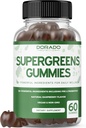 Supergreens Gummies (60 Count) Daily Greens Gummies - Συμπληρώματα Greens με 8 συστατικά Power Blend - Superfood for Immunity Υποστήριξη για Ενήλικες - Third Party Tested, Vegan & USA Made