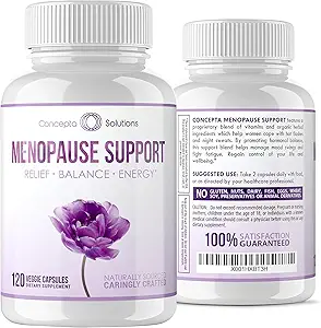 Menopause Support - Menopause Relief and Kilo Management Support - Hot Flashes, Night Sweats Relief and Energy - 120 Capsules