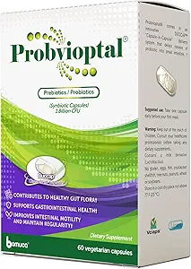 Probvioptal, 60 Capsules, Probiotics & Prebiotics, Duocap, 1 Billion CFU, Gluten Free
