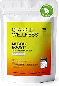 Sparkle Wellness Kas Boost (No Flavor) [30-Serves] | Kolajn Supplement Toz Hidrolyzed BODYBALANCE Collagen BO & Buffered Vitamin C | Lowry