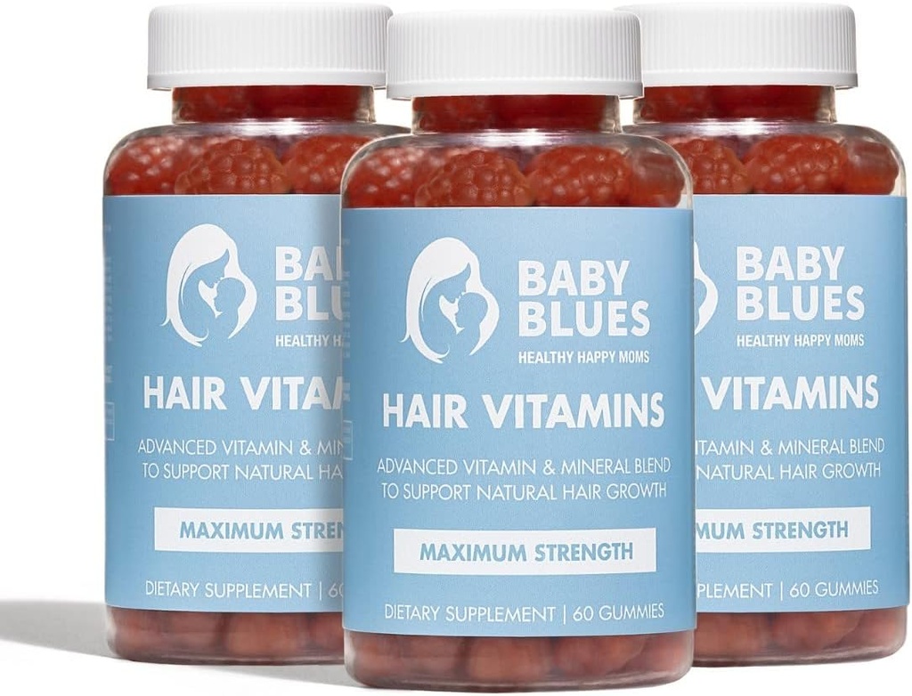 Bebek Blues Postpartum Saç Vitaminleri - Full Hair Rise Pack - Biotin, Collagen, & Folate