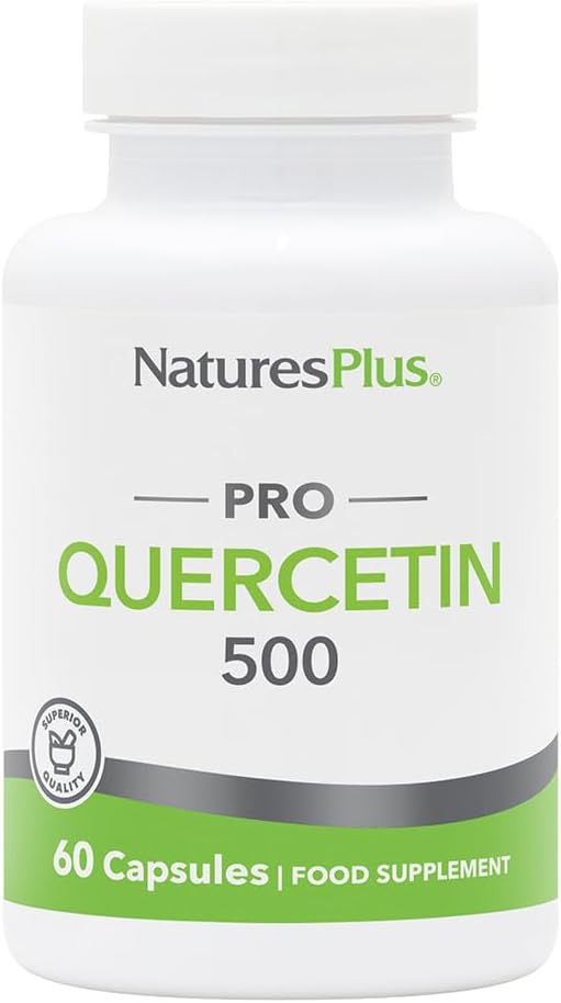 Natures Plus PRO Quercetin 500 mg - 60 Capsules - Non-GMO, Vegan & Gluten Free - 60 Servings