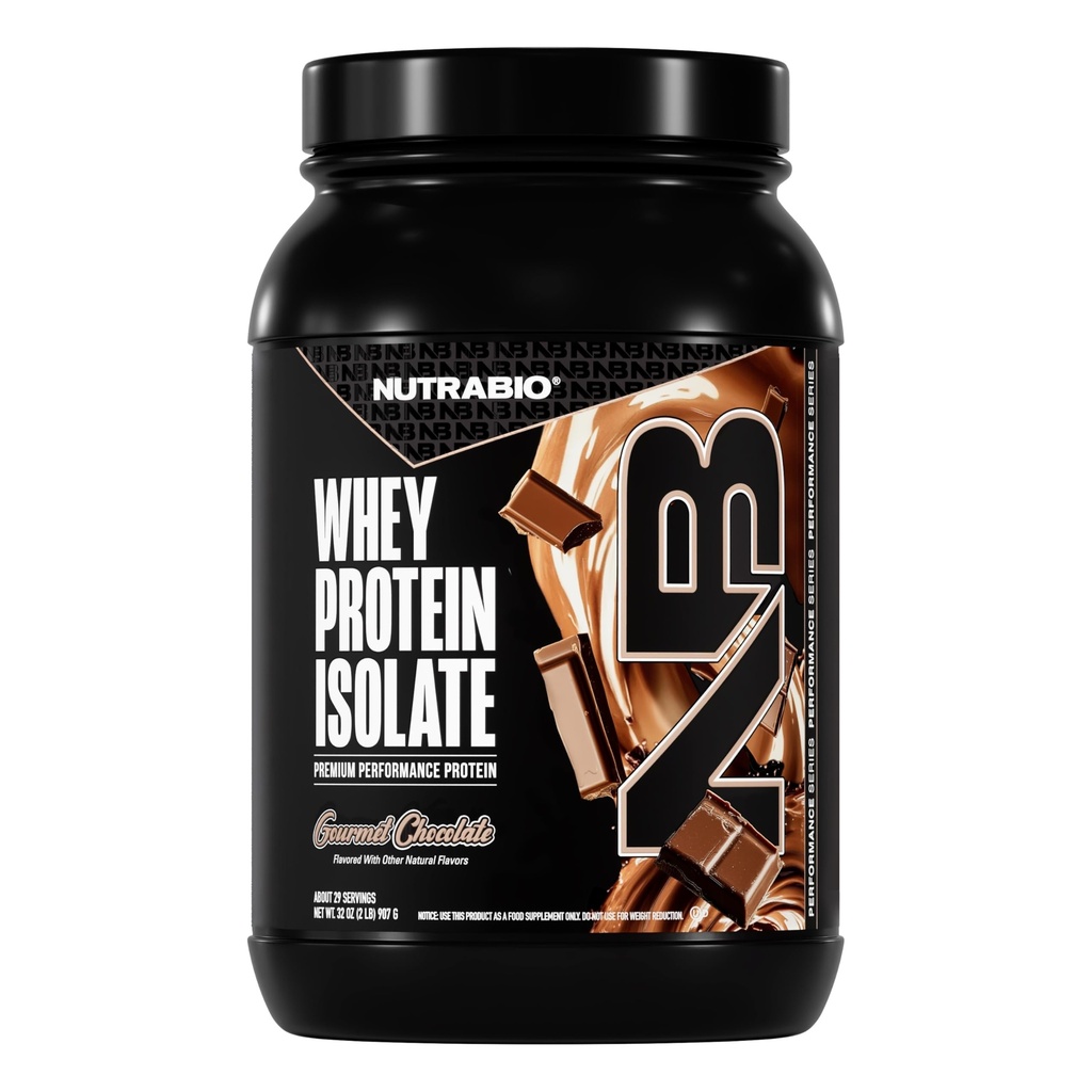 NutraBio 100% Whey proteini, Protein Tozu, Tamamlanan 25g Protein, Non-GMO, Soy & Gluten Free, Low Carb, Low Calorie Whey Protein Toz, Gourmet Chocolate, 2 Lhey Protein