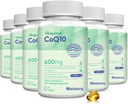CoQ10 600 mg Softgels | Yüksek Abhidrasyon CoQ10 Ubiquinol Supplement | Karşılaştırmalı Form E & Omega 3 6 9 | Antioksi Santral Sağlık için İyi | 360 Softgels