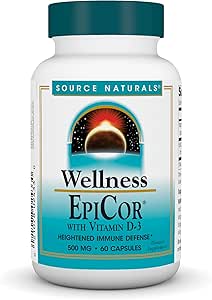 Source Naturals Wellness EpiCor with Vitamin D-3 for Heightened Immune Defense* - 60 Capsules