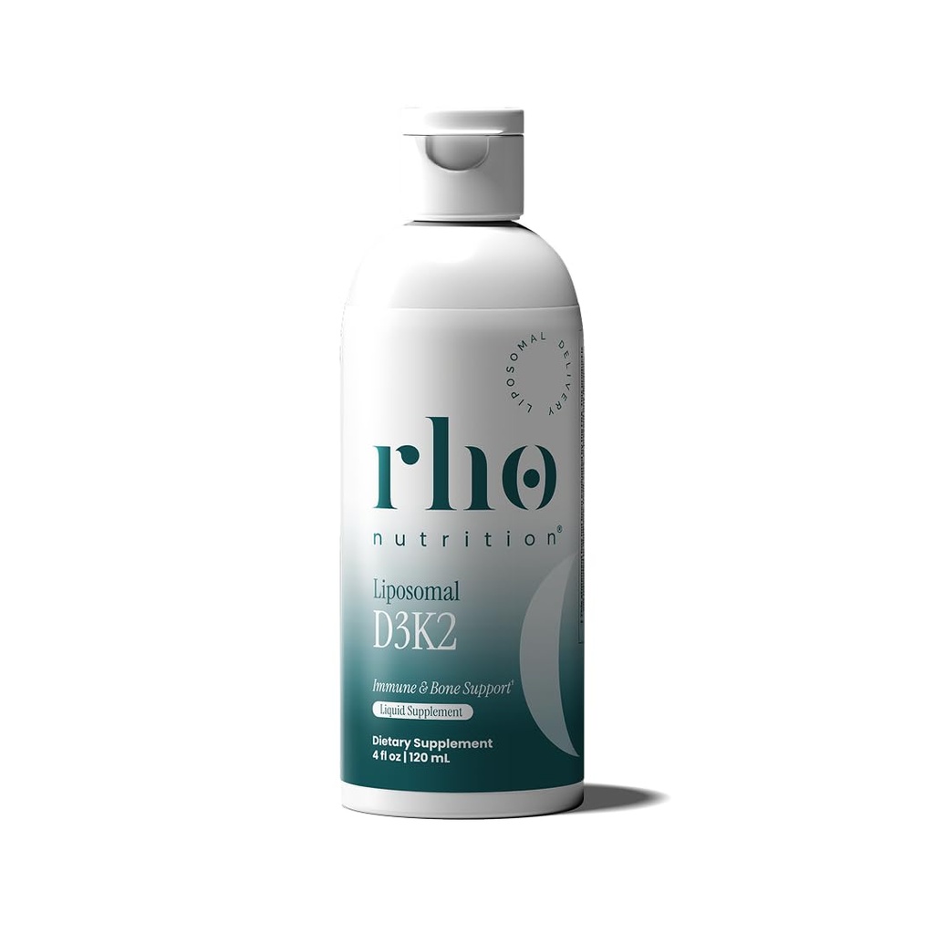 Rho Nutrition Liposomal D3K2 – Ultra High Absorption Liquid Vitamins D3 and K2 Supplement – Ενισχύει το ανοσοποιητικό σύστημα & τη συνολική υγεία; Υποστηρίζει τα ισχυρά οστά & μύες, και μια υγιή καρδιά