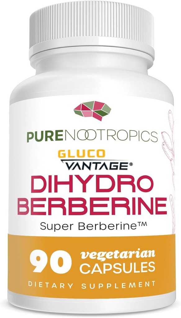 Pure Nootropics - Συμπλήρωμα διυδροβερβερίνης (GlucoVantage) 100 mg, 90 Κάψουλες 