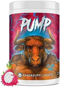 Yeraltı Biyo Laboratuvarları Panda Supps Pump, Pre-Workout, No-Clump Formula w/10G L-Citrulline Malate, Alpha GPC, Lions Mane,CognatiQTM,VasoDrive-AP 40 Scoops (Rainbow Dragonfur)
