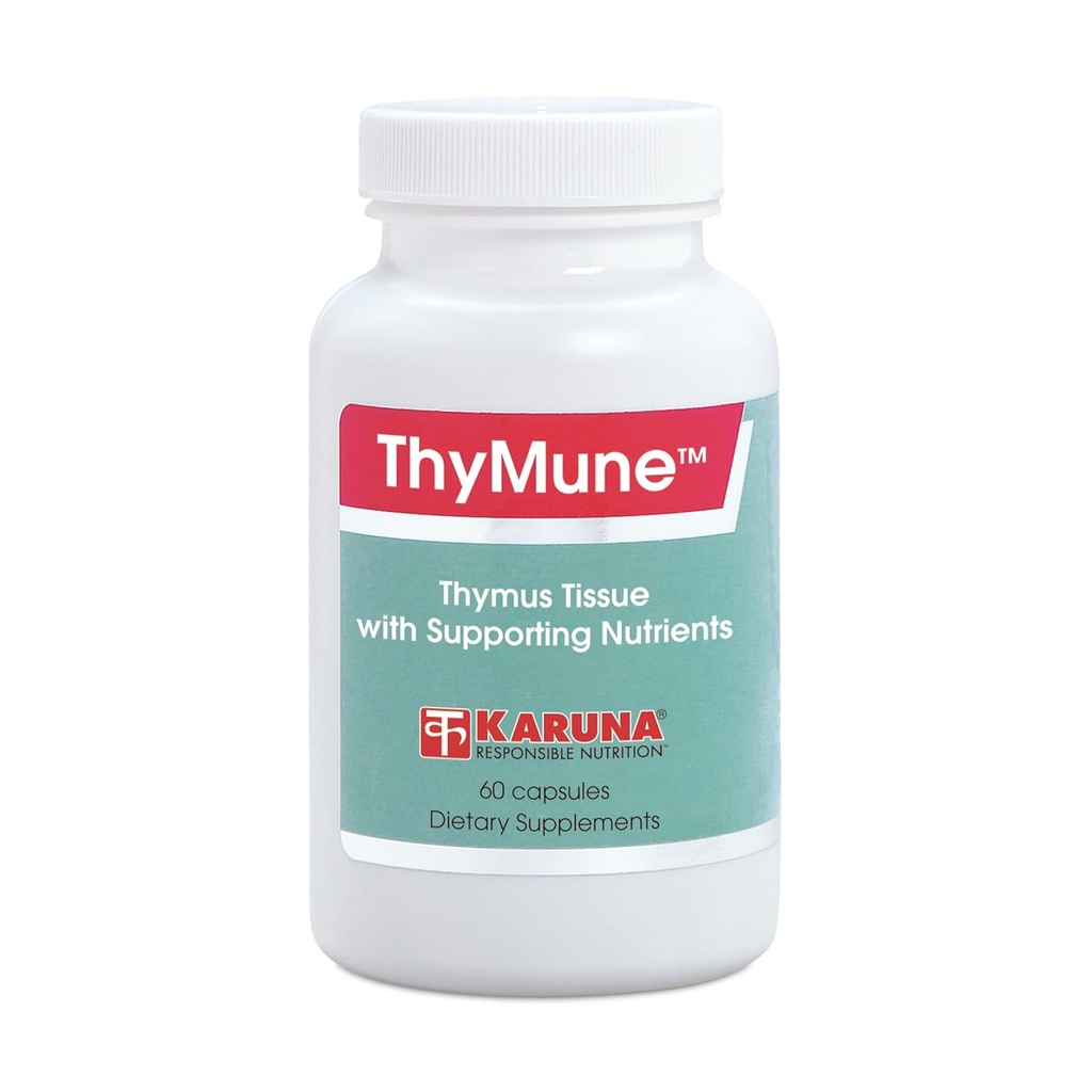 Karuna YouMune 60 Capsules | 400 mg Yourmus Tound, 40 mg Echinacea Extract, 25 mg bioflavonoyaks | Vitamin A, C, E, çinko, Copper | Benzersiz Thymus Support Kompleksi
