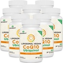 1000 mg Liposomal CoQ10 Ubiquinol, 480 Vegan Softgels, High Abxia Ubiquinol CoQ10 Supplement, Active Anti Formoksit ve Enerji Üretimi Q10