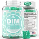 DIM Supplement Women 400 mg, Estrogen Supplement for Women, Sugar Free DIM Gummies for Men & Women + Biotin, Flaxseed Oil, Burdock, Calendula, BioPerine for Hormon Balance, Menopause & Prostate 120Cts