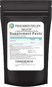 Life Alpha GPC Toz, L Alpha glycerilphosphorylcholine, Choline Supplement for Cognitive Function, Non GMO, Vegan, Soy Free (113g)