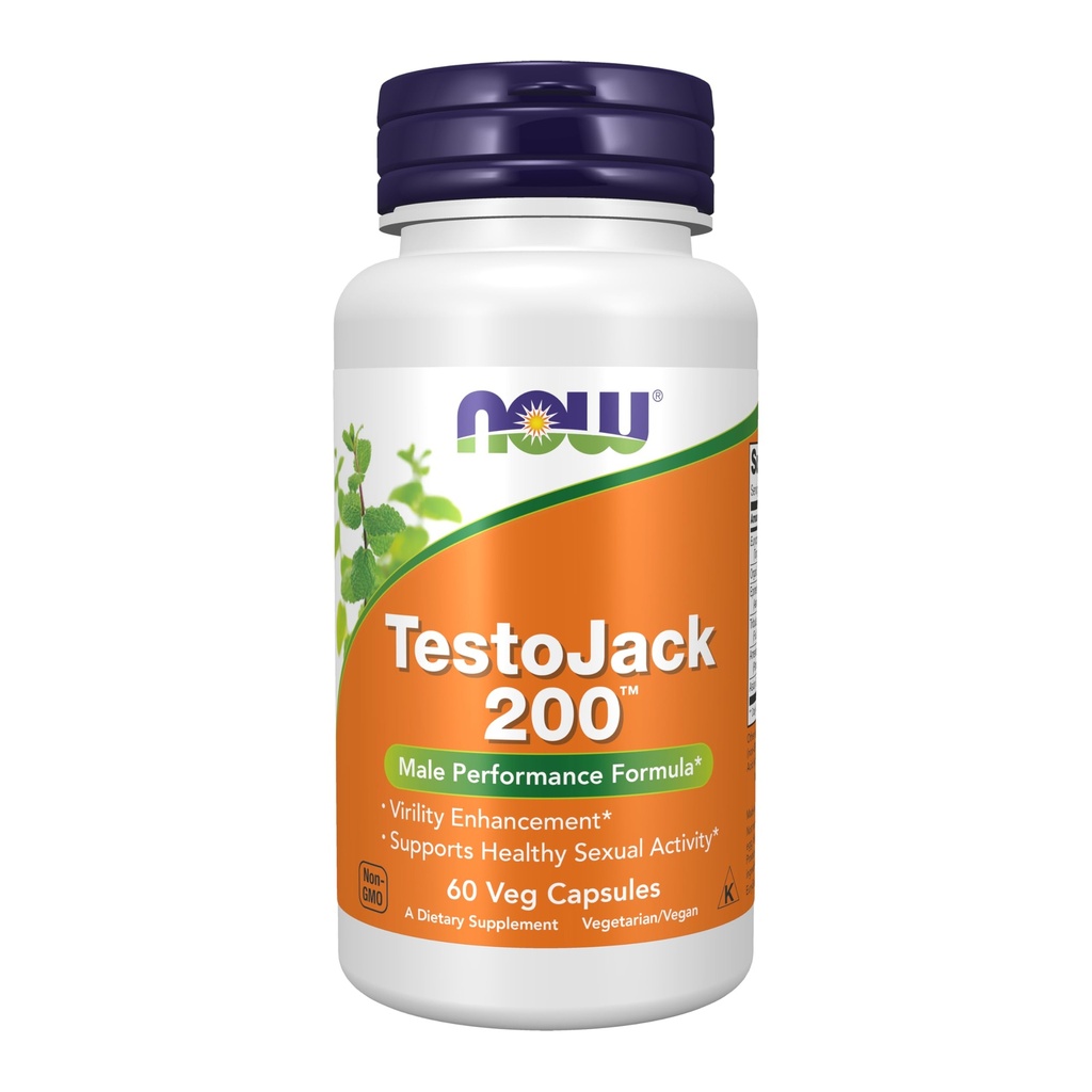 Şimdi Gıdalar Supplements, TestoJackTM 200 ile Tongkat Ali, Tribulus, Maca ve Horny Goat Weed, 60 Veg Capsules