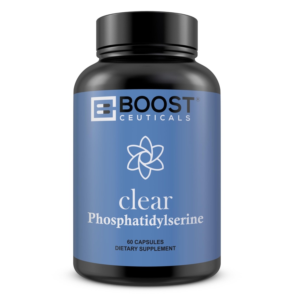 BoostCeuticals Phosphatidylserine 500mg Complex - Vegan Brain Sleep Supplement – Phosphatidylserine 100mg Plus Ginko Biloba, Gotu Kola & More – Χωρίς Stearates Non-GMO Gluten Free 90 Ct