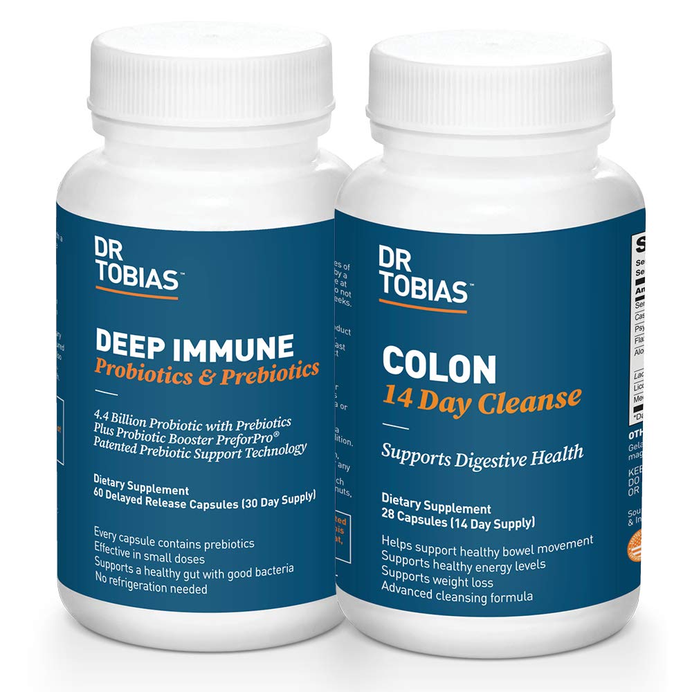 Dr. Tobias Digestive Kickstarter Bundle με Colon 14 Day Cleanse & Deep Immune Probiotics & Prebiotics