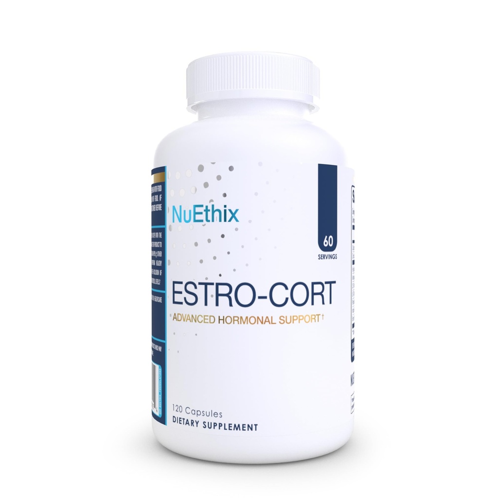 NuEthix Formulations Estro-Cort Anti-Estrogen Διατροφική Υποστήριξη Συμπλήρωμα διατροφής, 120 κάψουλες