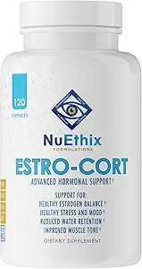 NuEthix Formulations Estro-Cort Anti-Estrogen Beslenme Destek Diyeti Tamam, 120 Capsules