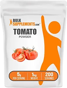 BulkSupplements.com Tomato Toz - Coooking için Ground Tomato Toz - Vegan & Gluten Free, 5g per Service, 1 kg (2.2 lbs) (Pack of 1)