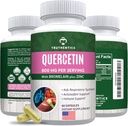 TRUTHENTICS Quercetin with Bromelain and Çinko 1050mg - Immune, Respiratory & Mevsimlik Destek - Non-GMO, Gluten Free - 60 Veggie Capsules