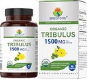 Brieofood Organic Tribulus 1500mg, 45 μερίδες, χορτοφαγικά, χωρίς γλουτένη, 90 χορτοφαγικά δισκία