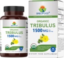 Brieofood Organic Tribulus 1500mg, 45 Servings, Vegetarian, Gluten Free, 90 Vegetarian Tablets