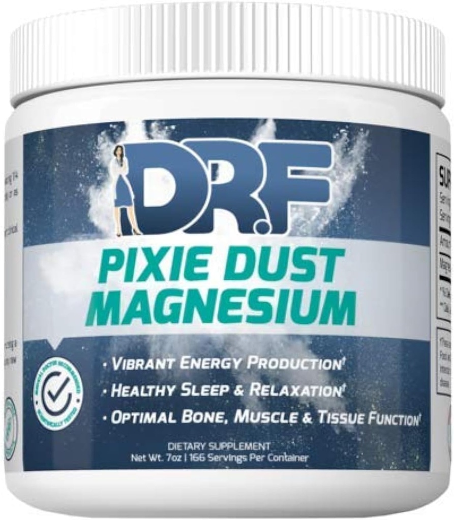 Pixie Dust Magnezyum Dr. Farrah World Renown Medical Doktor | Vibrant Enerji Üretimi | Sağlıklı Uyku ve Rahatlama | Optimal Bone, Muscle, & Tound Function Function Function Function