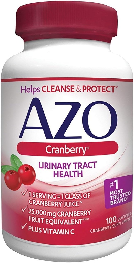 AZO Cranberry, maksimum Güçlü, Softgels 100 ea (Görünen 5)