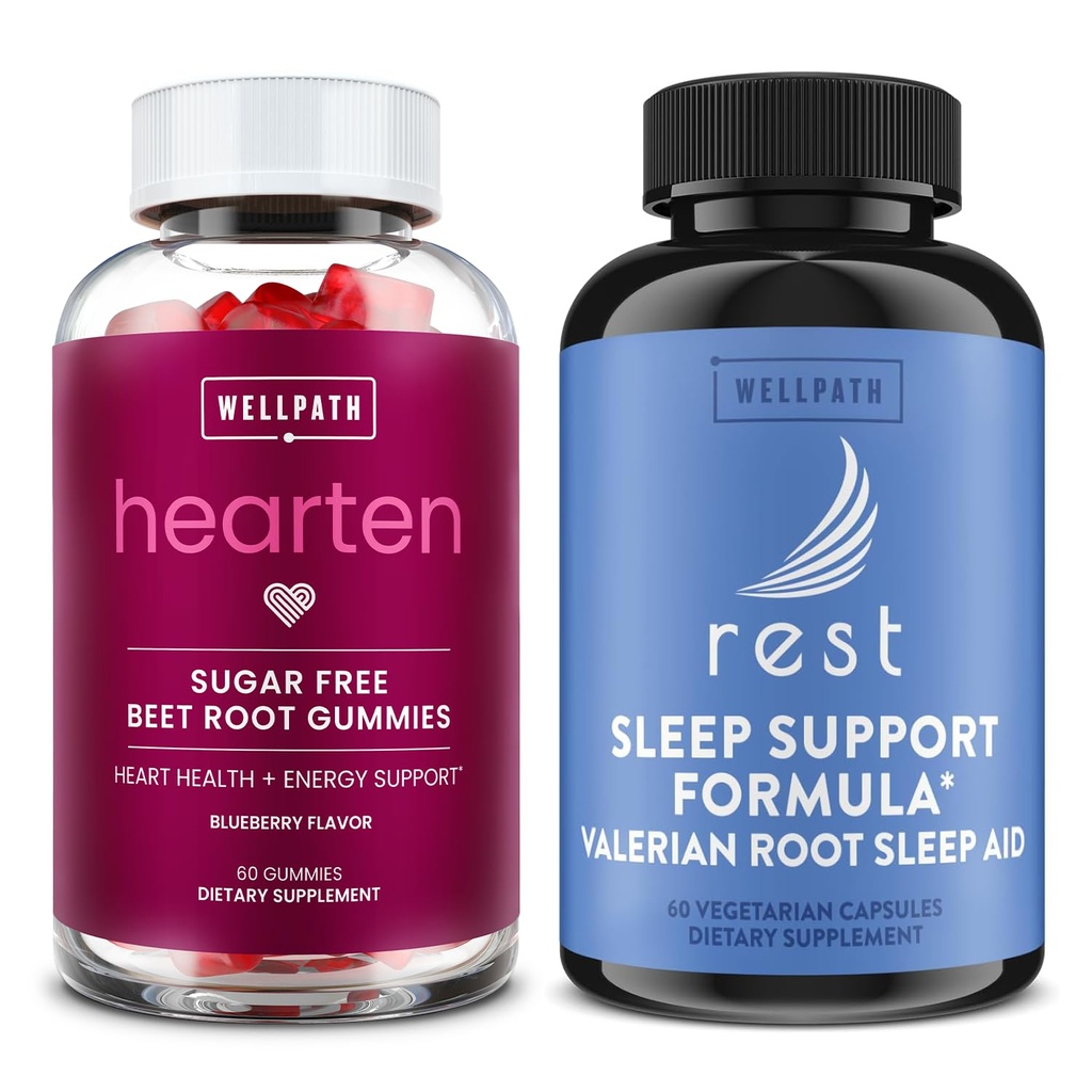 WellPath Beet Root Gummies (Sugar Free) 1500 mg – Βατόμουρο άρωμα για την υποστήριξη της πίεσης του αίματος και υπόλοιπο βαλεριάνας Root Sleep Aid για ενήλικες με μελατονίνη & L-Θεανίνη - Φυσική υποστήριξη ύπνου, 60 Ct