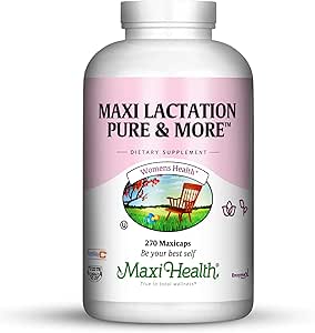 Maxi Health Lactation Pure & More - Mom's Favorite - Hemşirelik Desteği - 270 Capsules - Kosher (LPM)